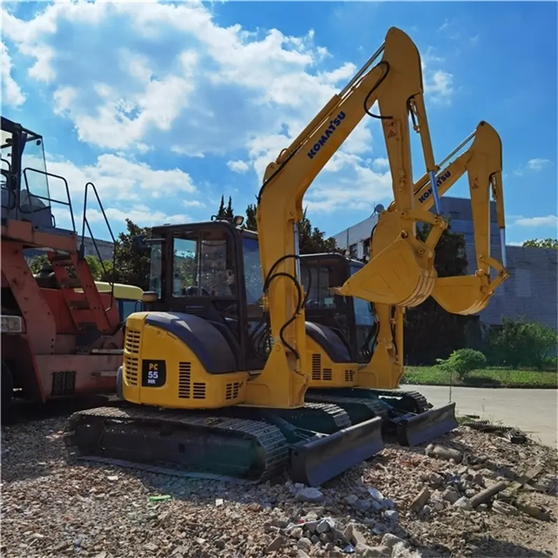 Usato Japan Komatsu PC30 PC35 PC40 PC55 PC60 PC78 PC55MR-2 5TON Mini Escavatore Usato per la Vendita