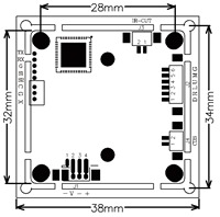 批发安防摄像头配件印刷电路板 2MP PCB FH8536H GC2053 模拟摄像头模块 1080P 30fps 主板