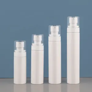 2oz 4oz flaconi spray cosmetici per la cura della pelle per il corpo da 80ml 100ml contenitore di plastica spray rotondo bianco per animali domestici