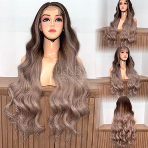 Perruque de Cheveux Naturels Vietnamiens de Qualité Supérieure 100% Cheveux Humains, Perruque Frontale en Dentelle, Cheveux Ondulés - Product Image 1