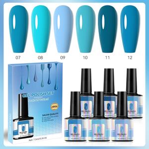 Juego de 6 Esmaltes de Uñas en Gel <span class=keywords><strong>para</strong></span> Todas las Temporadas, Arte de Uñas <span class=keywords><strong>Semipermanente</strong></span>, Esmalte de Uñas en Gel UV/LED, Suministros <span class=keywords><strong>para</strong></span> Uñas - Product Image 2
