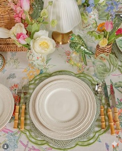 Service de vaisselle en céramique ivoire, assiettes en porcelaine à dentelle en relief, assiettes à dessert crème pour boutique, cadeau, décoration intérieure, ou cadeau de pendaison de crémaillère - Product Image 5