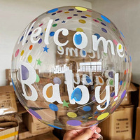 Ballons Bobo imprimés double face de 20 pouces, Joyeux Anniversaire, Joyeux Noël, pour la décoration de fête d'anniversaire et de festival
