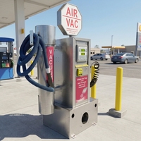 G5 Gonfleur de pneus numérique automatique à pièces en libre service Gonfleur de pneus Station-service pour essence Aspirateur