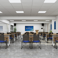 FOSHAN Mobilier de bureau Bureau de conférence pliable extensible Ensemble table et chaises pour salle de réunion