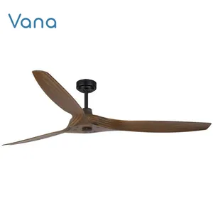 Latest Large Diameter 56" Industrial Style Wood Design Blades 150 CM AC DC Ceiling Fan 56Inch Ceiling Fan With BLDC motor