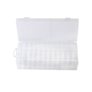 Transparent Plastic Storage Box 24 Compartment Organizer For Screws Cards Toys Rectangular Dustproof With Lid - Product Image 4