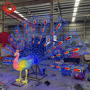 Zigong nhà máy Trung Quốc lụa đèn lồng Nhà cung cấp Nhà sản xuất của lễ hội động vật triển lãm đèn bên trang trí - Product Image 4