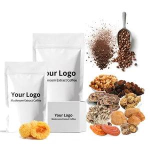 OEM/ODM Personalización de fábrica Classic Espresso Mushroom mixed Coffee Lions Mane Reishi Chaga Mejor precio para bebida de champiñones