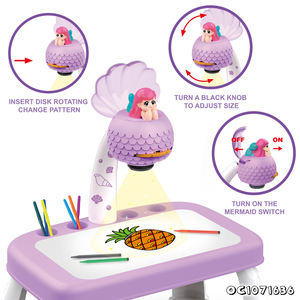 Juego <span class=keywords><strong>de</strong></span> Proyector LED Interactivo para Niños, Divertida Mesa <span class=keywords><strong>de</strong></span> Dibujo con Proyección, Juguete <span class=keywords><strong>de</strong></span> Pintura con 12 Bolígrafos, Libro <span class=keywords><strong>de</strong></span> Dibujo, Diapositivas para Proyector - Product Image 3