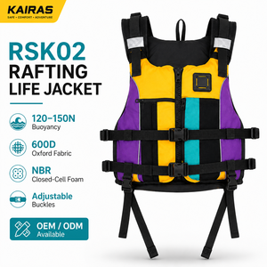 Chaleco Salvavidas Comercial de 150N <span class=keywords><strong>para</strong></span> Rafting en Aguas Abiertas con Espuma NBR Oxford 600D <span class=keywords><strong>para</strong></span> Kayak y Rescate Acuático - Product Image 1