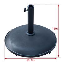 Camdoe Danlong — support de parapluie d'extérieur, Base en béton, avec 4 roues, pour jardin, cour, offre spéciale, 55 livres