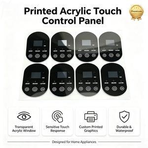 Custom Printed Graphic Overlay, Acrylic <b>Touch</b> Control Panel Membrane <b>Switch</b>, Acrylic Sheet Window Cover for Home Appliance - Product Image 2