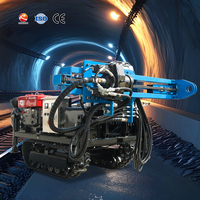 Foreuse DTH sur chenilles compacte pour l'ancrage, idéale pour la protection des pentes routières et l'ancrage de tunnels