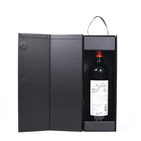 Individuell bedruckte karton magnetische faltbare box weinglas geschenk box mit griffs eil für 2 flaschen glas rotwein