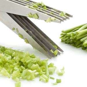 Ciseaux de cuisine multifonctionnels en acier inoxydable pour aliments complémentaires pour bébés, légumes, viande et hachage d'oignons verts - Product Image 5