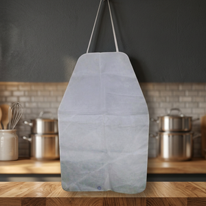 Disposable Non Woven Bib <b>Apron</b> Lightweight Plain Style <b>for</b> Daily <b>Cooking</b> Use Without Pockets - Product Image 4