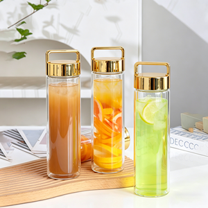 Food Grade BPA Free High Quality 500ml Leakproof Glass Water Drinking <b>Bottle</b> Portable for Sports Outdoor Travel Office Daily Use - Product Image 2