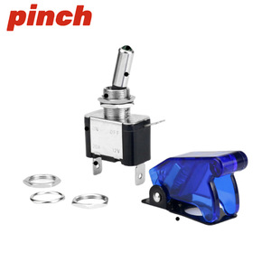 Pinch Car Modification <b>Lighted</b> Rocker <b>Switch</b> Dc12V 20A With Cover Racing Power <b>Switch</b> For Retrofit Upgrade - Product Image 3