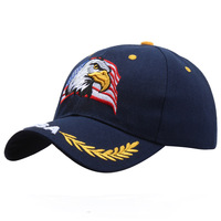 Gorra de Béisbol Bordada con la Bandera de Estados Unidos y Estrella de Cinco Puntas, Estilo Camionero, de Mezclilla, con Visera Curva
