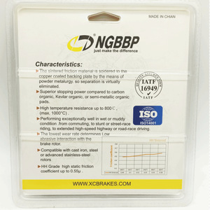 Pastilla de freno de disco trasero de motocicleta de alto rendimiento de fábrica china NGBBP para CRF1 000 L <span class=keywords><strong>AfricaTwin</strong></span> FA679 - Product Image 6
