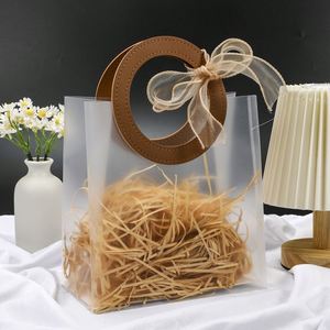 Sacchetto regalo trasparente smerigliato per feste di compleanno impermeabile sacchetti regalo per raffica - Product Image 1