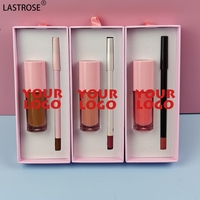 Private Label DIY Vegan Waterproof Lip Liner Lip Gloss Set Wholesale High Pigment Lip Makeup Kit