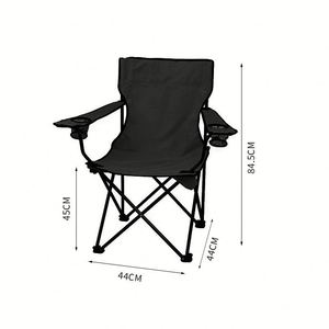 Silla de Camping Plegable Personalizada OEM/ODM, Silla de Pesca Portátil para Exteriores con Portavasos para Picnic y Playa - Product Image 4