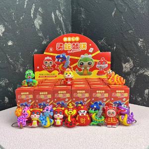 Vente chaude porte-clés de noël 24 pièces/ensemble chiffres boîte aveugle père noël Surprise boîte Figurines <span class=keywords><strong>Capybara</strong></span> drôle enfant jouet cadeaux - Product Image 4