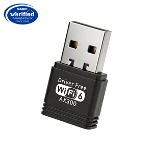 Nouvelle <span class=keywords><strong>carte</strong></span> réseau sans fil USB AX300 Mbps sans pilote, adaptateur Wifi 6 USB 2,4 GHz <span class=keywords><strong>pour</strong></span> <span class=keywords><strong>PC</strong></span> - Product Image 3
