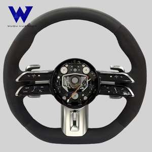 Pour <span class=keywords><strong>Mercedes</strong></span> Benz, adapté aux modèles BCE GLS GLA SC63W205W204W2132012-2021, nouveau volant en cuir pleine fleur et daim, modification professionnelle - Product Image 1