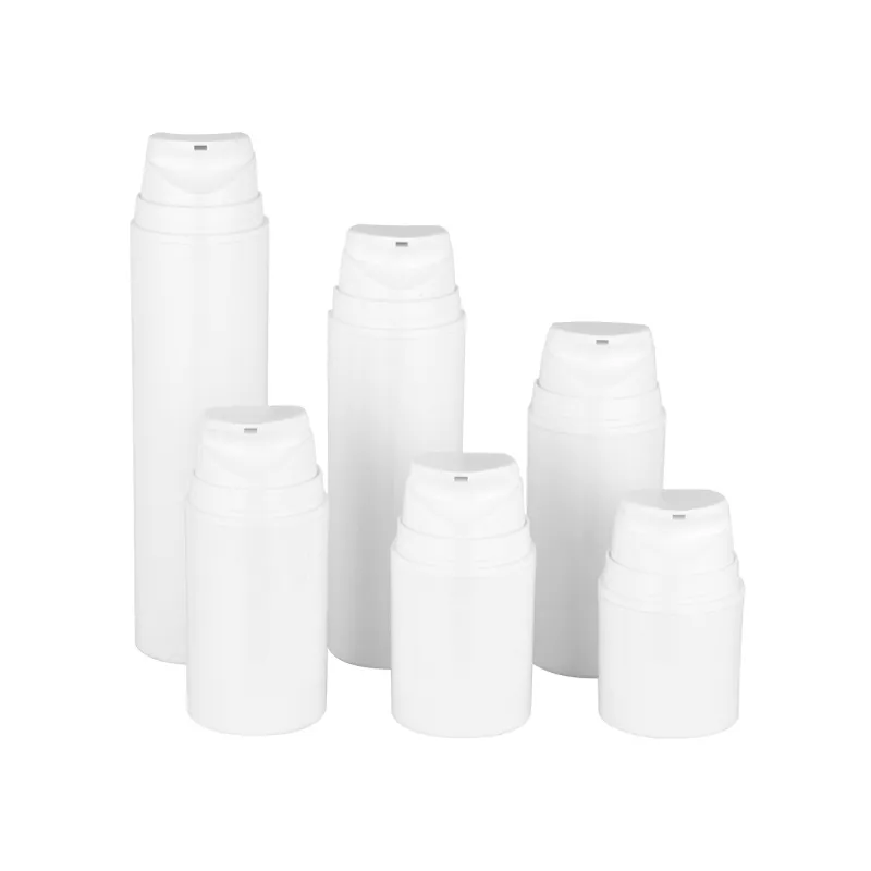 ホワイトプラスチック30ml 50ml 75ml 100ml 120ml 150ml 200mlローションプラスチックエアレスボトル