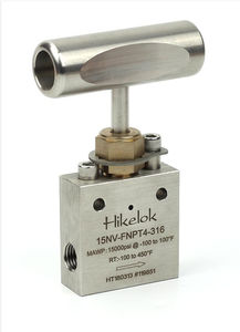 HIP Autoclave Butech Type Basse Pression 15000 psi En Acier Inoxydable 1/8 ''1/4'' 3/8 ''OD NPT Vanne À Aiguille Vanne À Aiguille À Angle À 3 Voies - Product Image 2