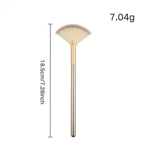 Xách tay nhỏ duy nhất trang điểm bàn chải tóc phổ mái tóc mềm mại với Highlighter mặt sáng Blush Eye Shadow Smudging công cụ - Product Image 3