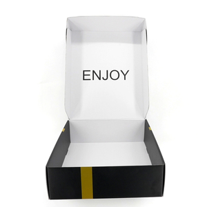 Boîte cadeau personnalisée, boîte d'expédition en carton ondulé imprimée, emballage cadeau de soins personnels de qualité supérieure, coloré, avec impression noire à l'intérieur - Product Image 4