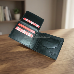 Nouveauté 2022 Portefeuille en cuir pour homme ADORA Protection RFID Fermeture ouverte Format fin Petit format Portefeuille pour cartes de crédit Doublure en polyester - Product Image 3