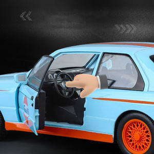 <span class=keywords><strong>Voiture</strong></span> de course miniature à rétrofriction en <span class=keywords><strong>métal</strong></span> moulé sous pression, modèle de supercar E30 à l'échelle 1:24, télécommandée 88RC, certifiée EN71 ASTM pour les 3 ans et plus - Product Image 3