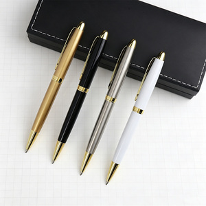 <span class=keywords><strong>Stylo</strong></span> bille de luxe en métal noir et or, <span class=keywords><strong>stylo</strong></span> signature de haute qualité avec logo gravé au laser pour cadeaux d'événements d'entreprise - Product Image 3