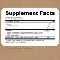 Comprimés végétaliens en marque privée OEM, extrait pur de racine d'ashwagandha de haute qualité, capsules d'ashwagandha