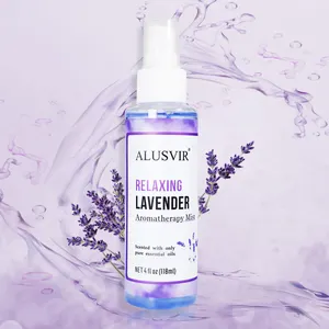 Travesseiro de lavanda para aromaterapia, spray de lavanda para descanso profundo