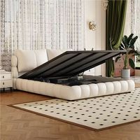 2026 Schubladen Modernes Softbett-Gestell Queen-Size Schlafzimmer-Set mit Stauraum und Aufbewahrungsbox