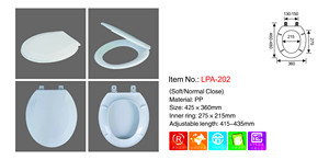LPA-202 prezzo a buon mercato O forma di copertura sedile del water - Product Image 6