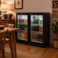 Réfrigérateur commercial 200L pour boissons, exportateur chinois, vente en gros, refroidisseur de bouteilles, présentoir réfrigéré