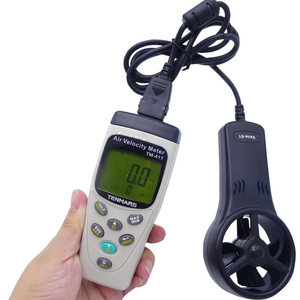 Medidor de Velocidad del Aire Tenmars TM-411, Anemómetro, Probador de Velocidad y Temperatura del Aire para Pruebas de Flujo de Aire en Conductos con Registro de Datos - Product Image 1