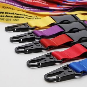 Custom Sublimation Printed Polyester Souvenir Keychain Lanyards Detachable Plastic Buckle Eagle Hook ID Card Holder Lanyard - Product Image 2