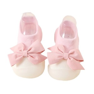 Bow Girl Baby Sock Shoes Princess Wind Baby Toddler Shoes Cute Cotton Anti Slip Soft <b>Sole</b> Baby Socks - Product Image 3