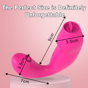 Vibratore a forma di lingua per stimolazione clitoridea, dispositivo per masturbazione femminile, giocattolo sessuale per adulti - Product Image 3