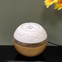 Humidificateur d'ambiance créatif et coloré à brume fraîche, alimenté par USB, pour voiture, maison, extérieur, avec grain de bois, aromathérapie, vente en gros