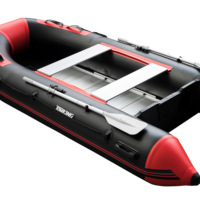 Bateau gonflable pour sports nautiques, kayak de pêche en PVC, bateau de tourisme, capacité de 3 personnes, léger