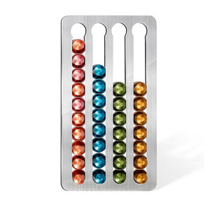 Stockage de support de dosette de café monté sur le réfrigérateur armoires murales support de dosette de café <span class=keywords><strong>pour</strong></span> <span class=keywords><strong>Capsules</strong></span> <span class=keywords><strong>Nespresso</strong></span> Vertuo - Product Image 1